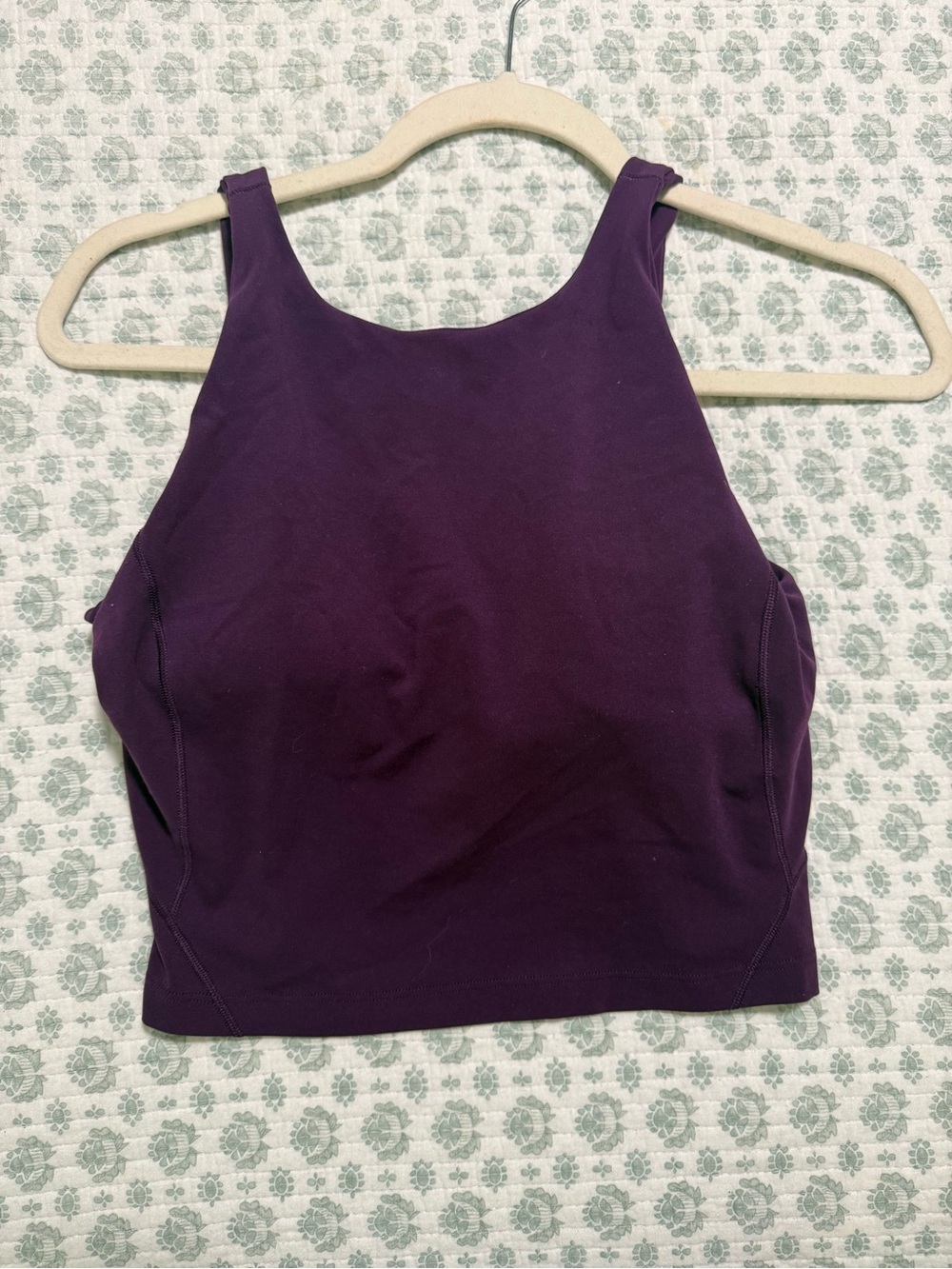 Lululemon High Neck Align Tank Top Plum Color Dramatic Magenta Size 8 - Picture 1 of 2